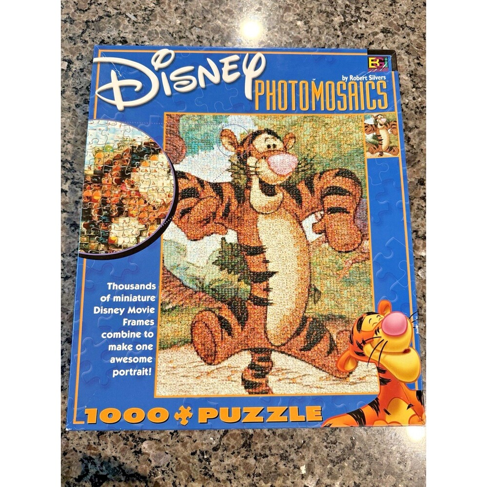 Disney Photomosaics Tigger 1000 Piece Jigsaw Puzzle Robert Silvers Buffalo Games